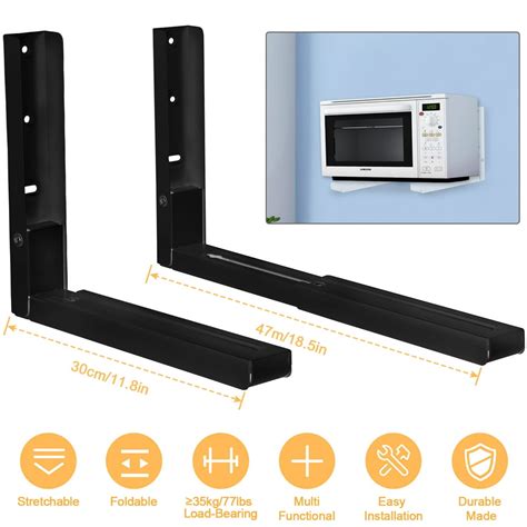 metal support brackets for microwave|wall mount bracket for microwave.